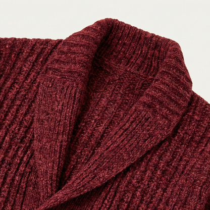 The Montpellier Men’s Chunky Knit Shawl Collar Cardigan