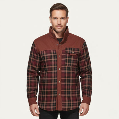 The Gallipoli Men’s Warm Winter Plaid Check Jacket