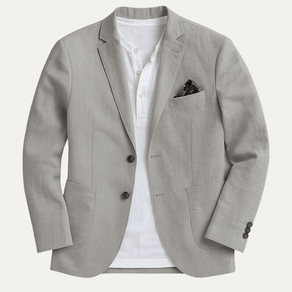 The Windsor Linen-Cotton Blazer — Wedding Guest Men - Formal Occasions