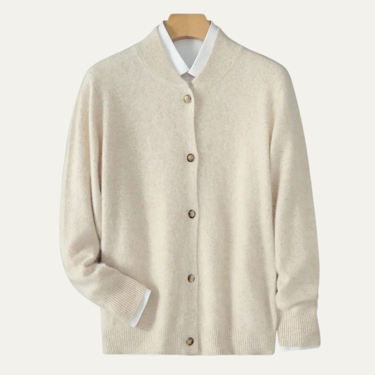 The Maccagno Men’s Mink Cashmere Button Up Knit Cardigan