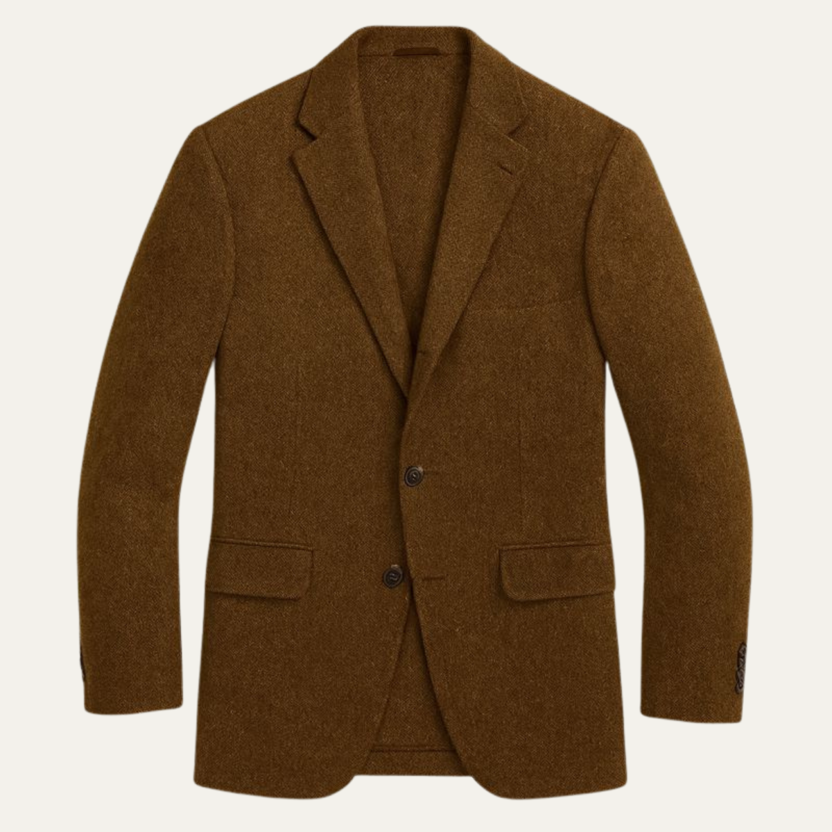 The Crotone Men’s Single Breasted Wool Tweed  Herringbone Blazer