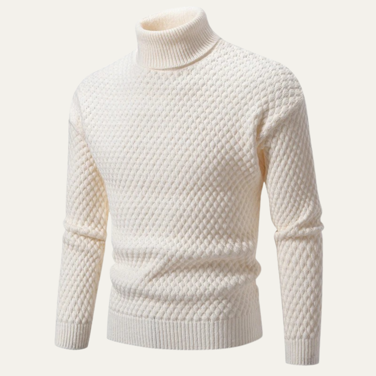The Pordenone Men’s Textured Knitted Turtleneck Sweater