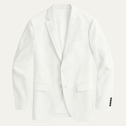 The Pizzo Men’s Single Breasted Corduroy Blazer Suit with Notched Lapel