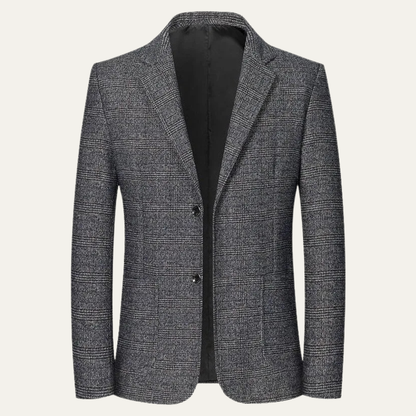 The Barrington Men’s Classic Plaid Blazer with Check Pattern