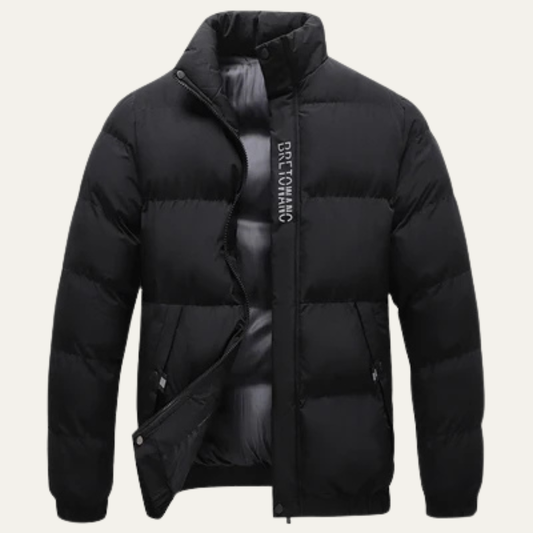 The Linfield Men’s Winter Puffer Jacket – Warm Thick Padded Coat