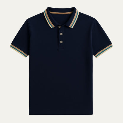 The Bellagio Striped Cotton Polo