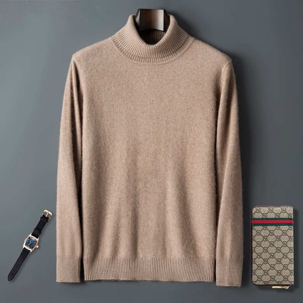 The Rosehaven Cashmere Sweater – Men's 100% Soft Luxury Wool Knit Sweater