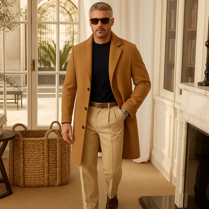 The Langley Mid Length Coat for Men