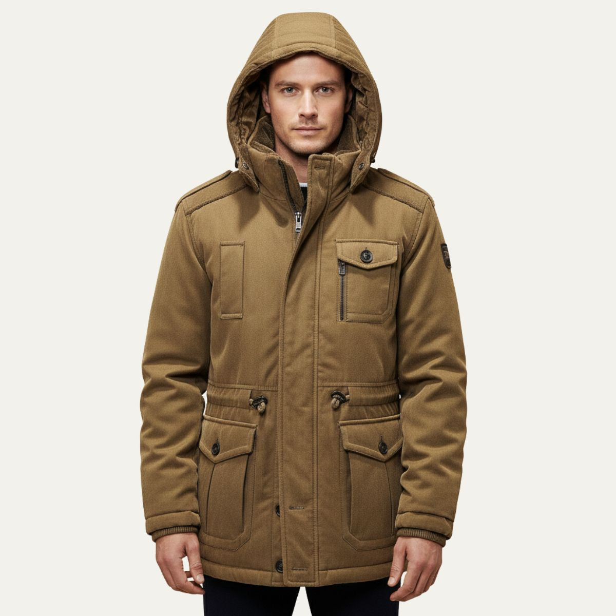 The Bellshire Men’s Insulated Winter Parka Jacket with Hood