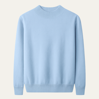 The Taranto Men’s Plain Mock Neck Knit Sweater