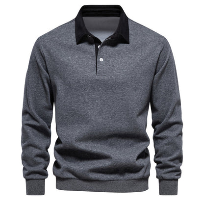 Classic Collar Long Sleeve Polo for Any Occasion