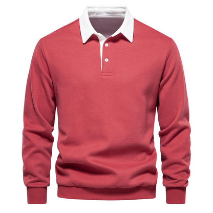 Classic Collar Long Sleeve Polo for Any Occasion