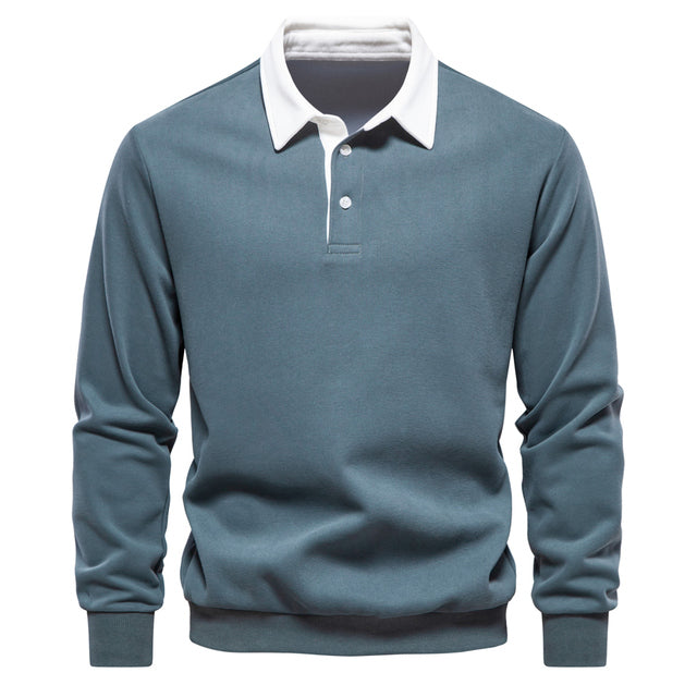 Classic Collar Long Sleeve Polo for Any Occasion