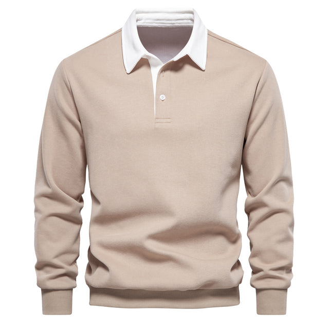 Classic Collar Long Sleeve Polo for Any Occasion