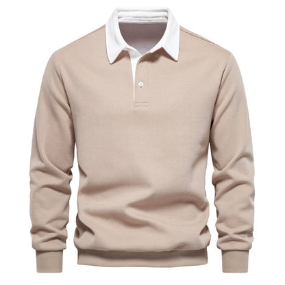 Classic Collar Long Sleeve Polo for Any Occasion