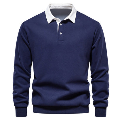 Classic Collar Long Sleeve Polo for Any Occasion