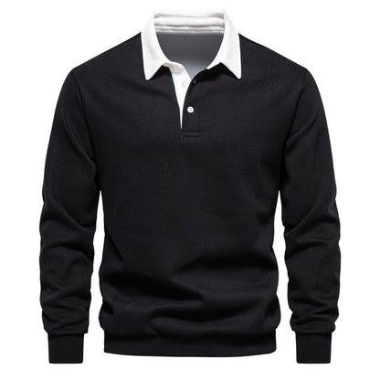 Classic Collar Long Sleeve Polo for Any Occasion