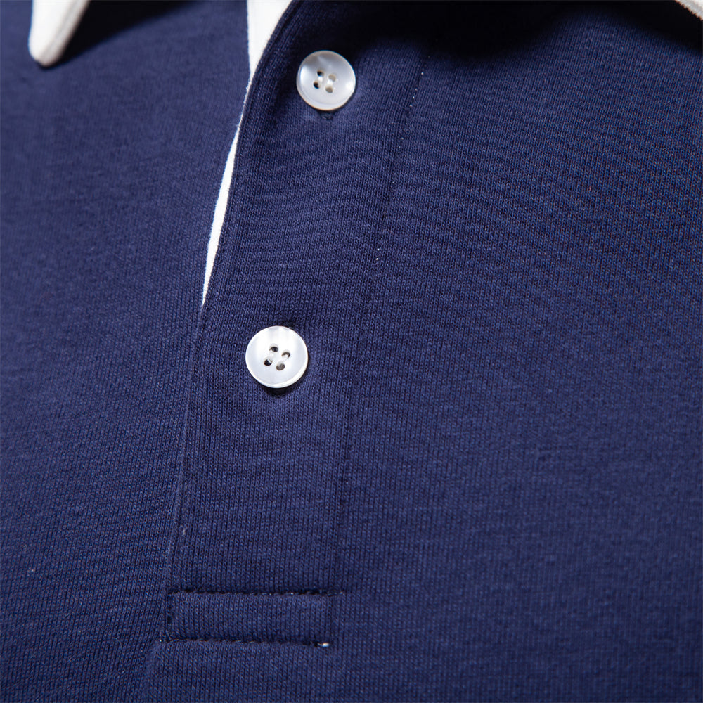 Classic Collar Long Sleeve Polo for Any Occasion