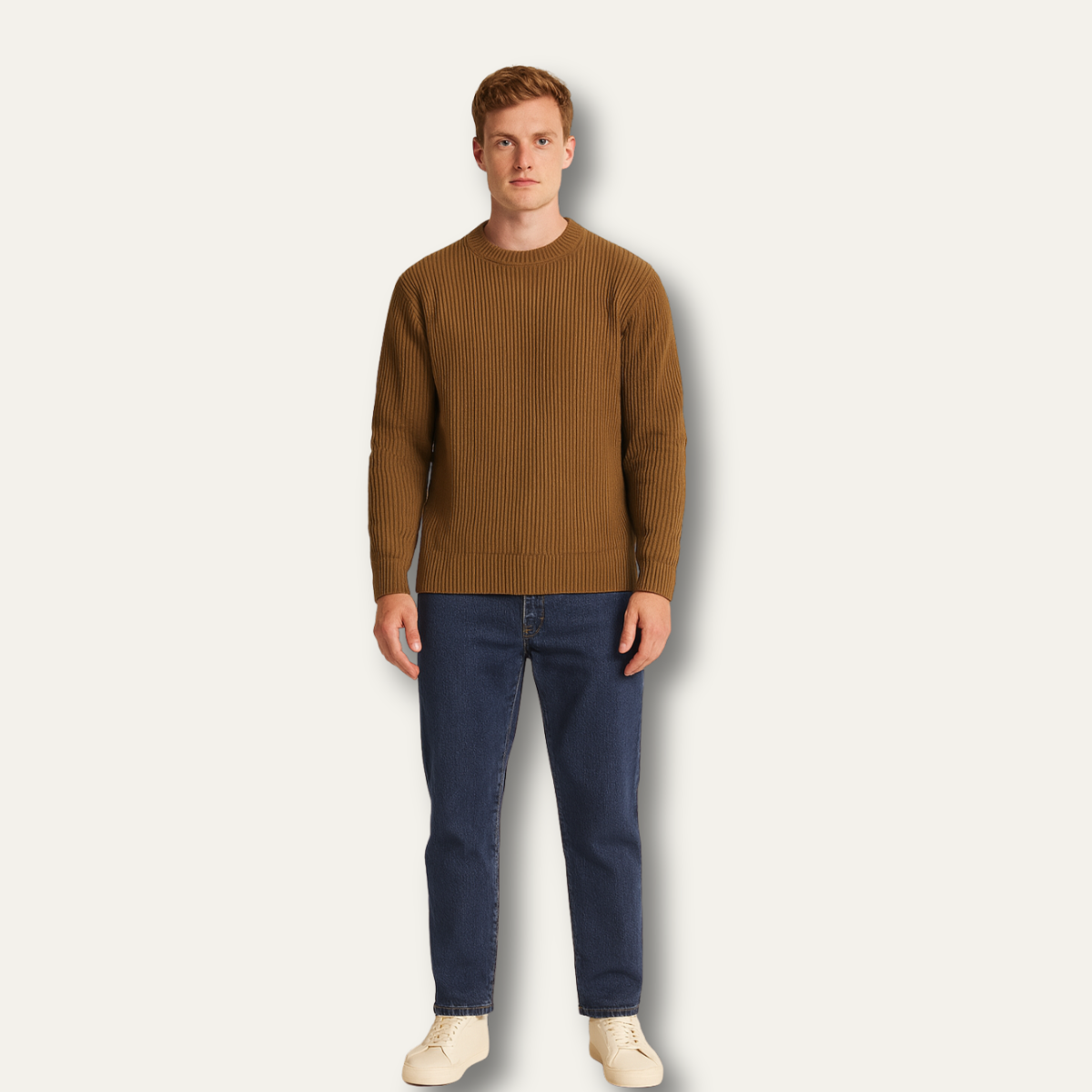 The St. Moritz Men’s Merino Wool Ribbed Luxury Knitted Sweater