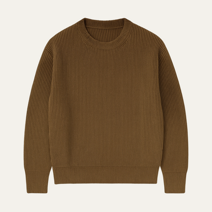 The St. Moritz Men’s Merino Wool Ribbed Luxury Knitted Sweater