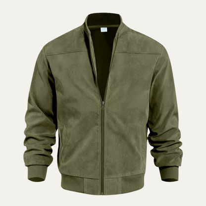 The SoHo Casual Vintage Suede Bomber Jacket for Men