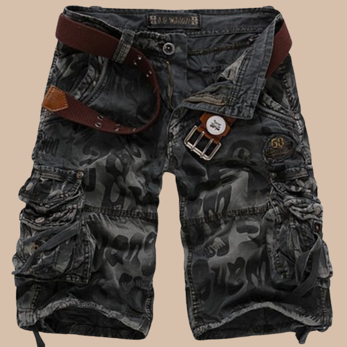 Men's Camouflage Cargo Shorts for Adventure and Travel