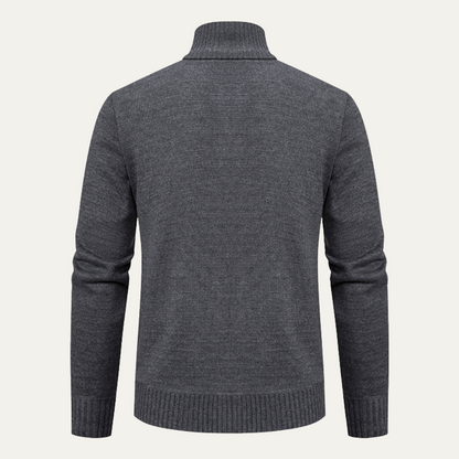 The Ashglen Men's Full Zip Knit Cardigan