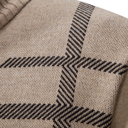 The Ashglen Men's Full Zip Knit Cardigan