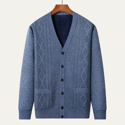 The Trafalgar Men's Classic Knit Button Up Cardigan