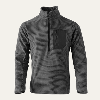 The Bellano Men’s Half Zip Fleece Sweater with Chest Pocket