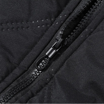 The Lucca Alta Men’s Stand Collar Diamond Pattern Thermal Quilted Jacket