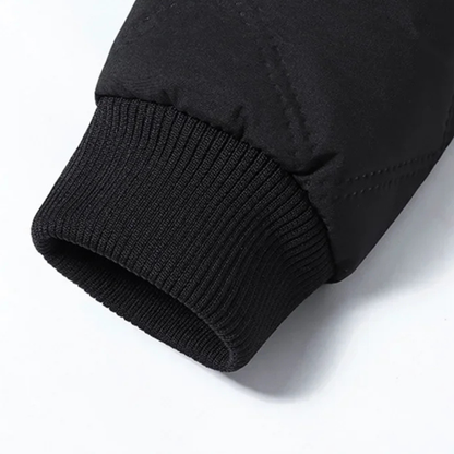 The Lucca Alta Men’s Stand Collar Diamond Pattern Thermal Quilted Jacket