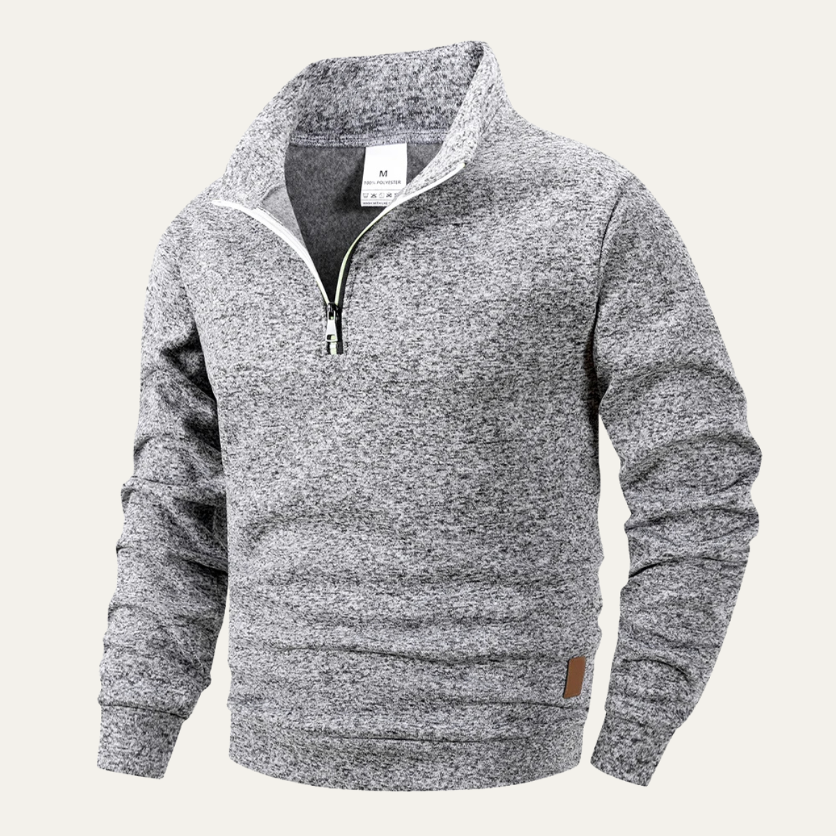 The Rapallo Men’s Half Zip Stand Collar Knitted Sweater