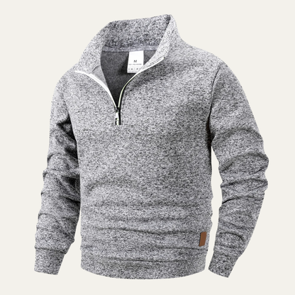 The Rapallo Men’s Half Zip Stand Collar Knitted Sweater