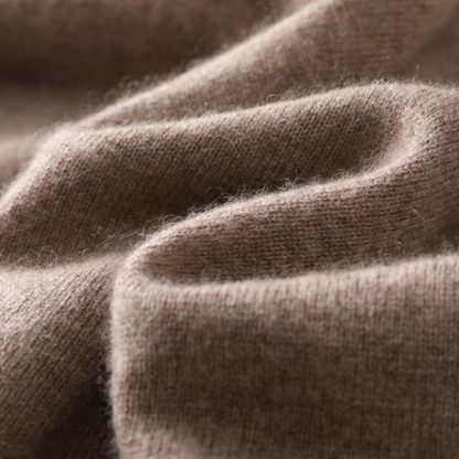 The Crestfield Cashmere Quarter Zip Sweater – Men's 100% Soft Luxury Wool Knit Sweater