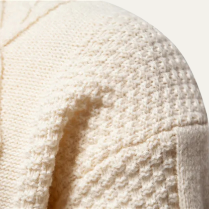 The Windwood Men’s Cable Winter Casual Round Neck Knit Sweater