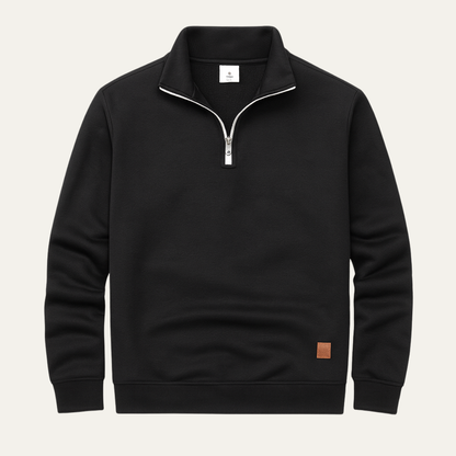 The Rapallo Men’s Half Zip Stand Collar Knitted Sweater