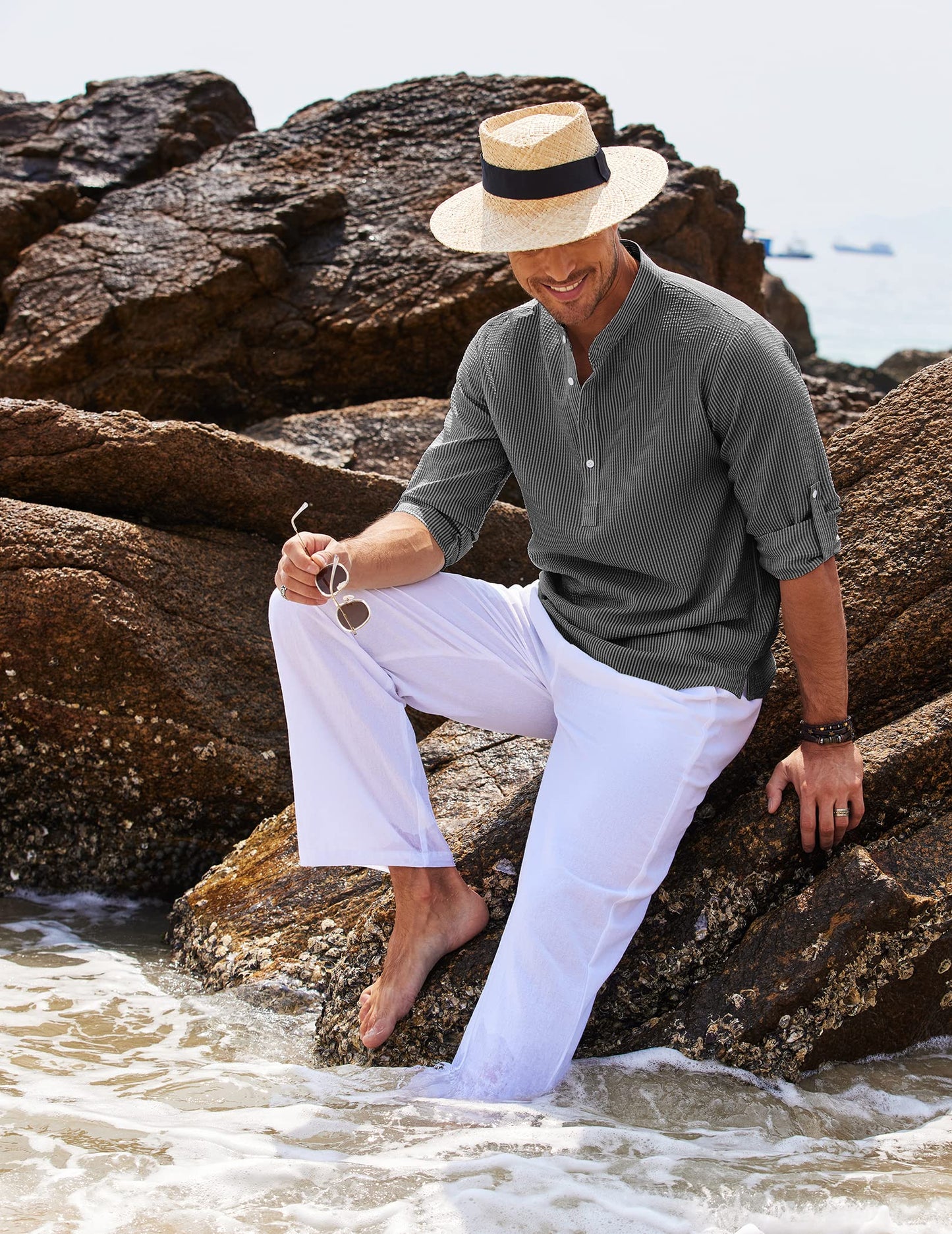 Classic Linen Henley Shirt for Every Occasion