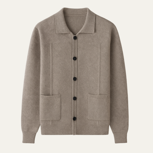 The Marlow Men's Classic Smart Layer Knit Cardigan