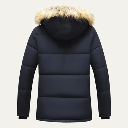 The Cremona Men’s Winter Warm Hooded Parka Jacket with Fur Collar
