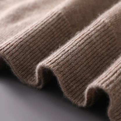 The Crestfield Cashmere Quarter Zip Sweater – Men's 100% Soft Luxury Wool Knit Sweater