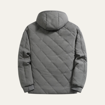 The Coatbridge Men's Hooded Quilted Fleece Lined Winter Jacket