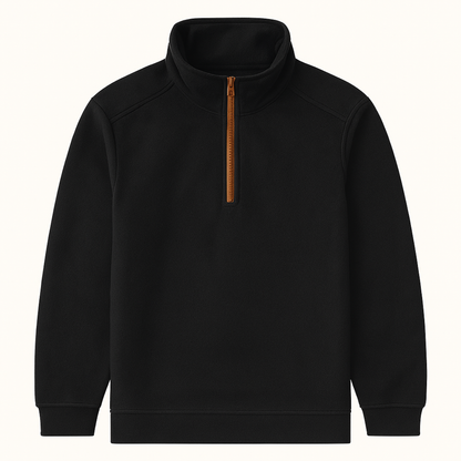 The Como Centro Men’s Winter Fleece Thick Half Zip Stand Collar Sweater