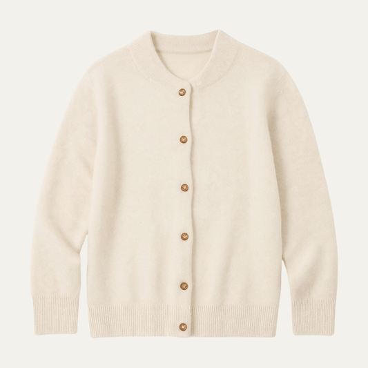 The Coimbra Men’s Elegant Cashmere Stand Collar Knit Cardigan