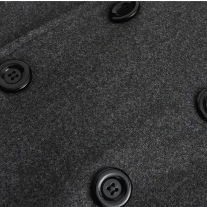 The Prescott Men’s Double Breasted Long Trench Coat – Winter Wool Blend Overcoat