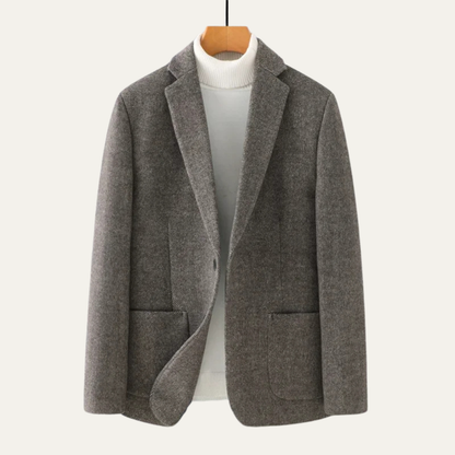 The Essex Men’s Wool Blend Single Breasted Business Casual Work Jacket