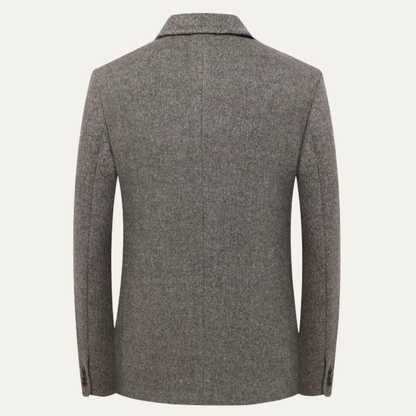 The Essex Men’s Wool Blend Single Breasted Business Casual Work Jacket