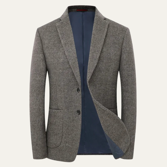 The Essex Men’s Wool Blend Single Breasted Business Casual Work Jacket