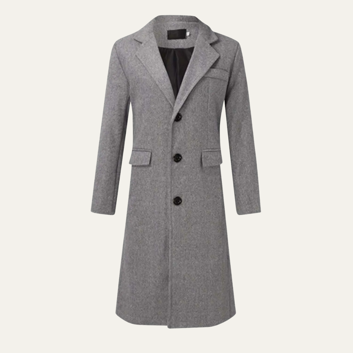 The Bergamo Men’s Luxury Trend Long Winter Wool Overcoat