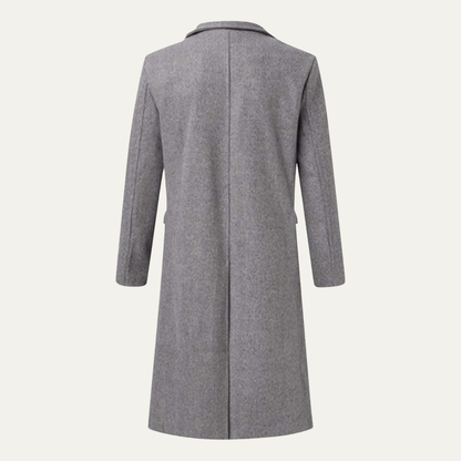 The Bergamo Men’s Luxury Trend Long Winter Wool Overcoat